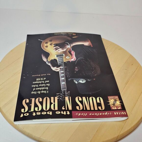 The Best of Guns N' Roses Sheet Music Signature Licks Spiral Guitar Book With CD - Picture 3 of 10